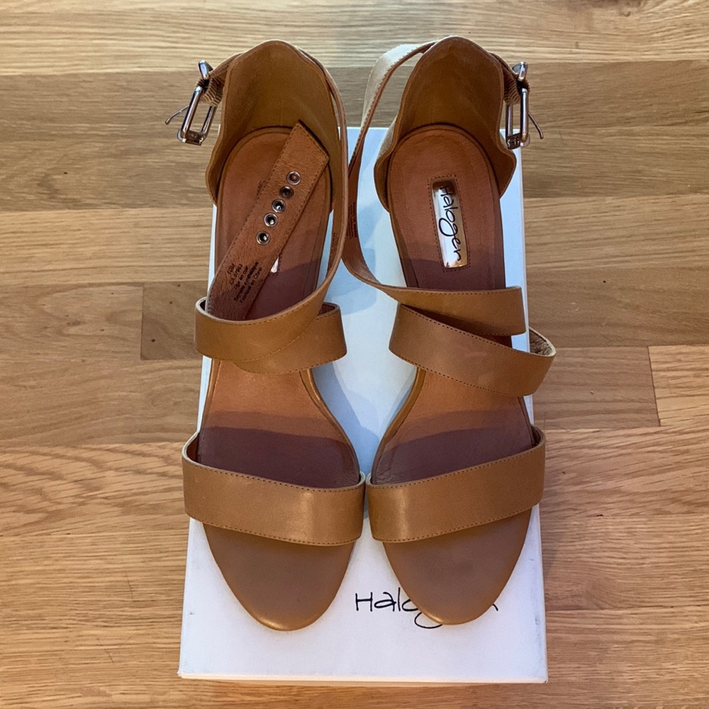 Halogen Harena-Lea sandals Color: Cognac Size: 10M Worn twice. Asking $25
